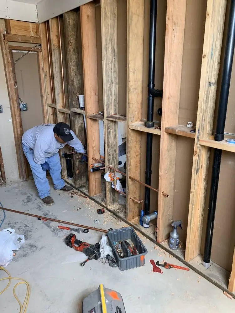 Commercial rough-in plumbing for Gas Line Repair in Marplewoods